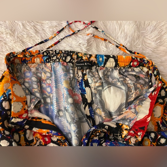 Saaksha & Kinni Blue Printed Mirror Trousers XS - Picture 12 of 16